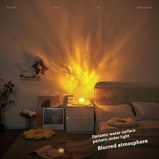 Corrugated Bedside Small Night Lamp for Bedroom Decoration Ambience Light