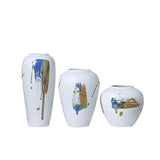 Large Ceramic Vase for Living Room – Tall Frosted Color Glaze | European Style | 3 Sizes