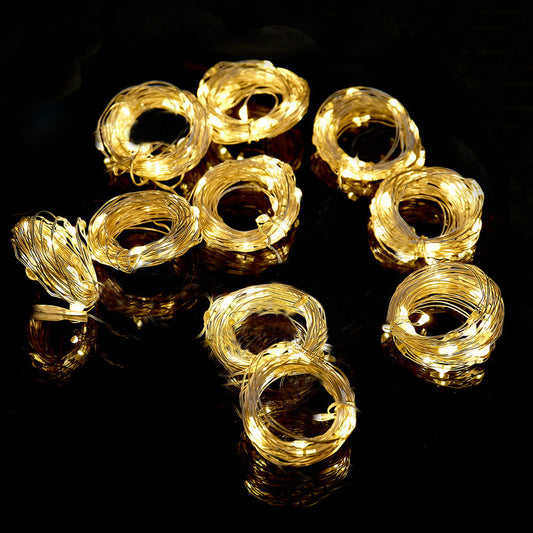 Curtain Lamp Copper Wire String Lights with USB & Remote Control 300 LED Decor