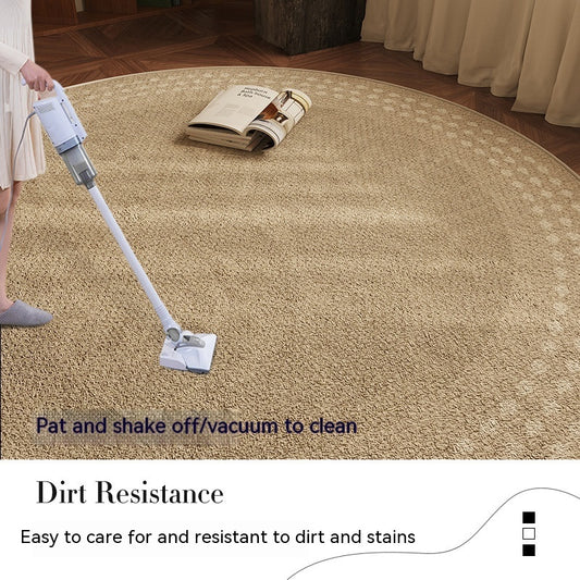 Round Modern Carpet Living Room Sofa And Tea Table