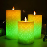 18 key electronic candle LED lamp green multicolor group display