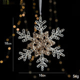 Transparent Christmas Decor Sequins Acrylic Pendant Elegant Hanging Ornaments