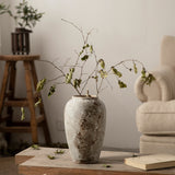 Decorative Ceramic Vase - Retro Antique Style Pottery for Home Decor