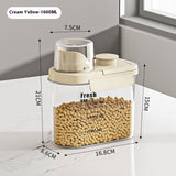 Airtight Food Storage Containers - Clear Pantry Canisters with Lid, BPA Free