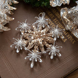 Transparent Christmas Decor Sequins Acrylic Pendant Elegant Hanging Ornaments