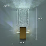 Soutas Dimmable Crystal Wall Sconce LED Modern Simple And Light Luxury Crystal Wall Lamp