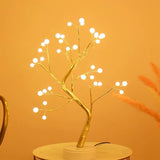 LED Copper Wire Bedroom Tree Lamp | Decorative Night Light for Home Décor