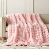 Splendas Tie Dye Throw Blanket Soft Faux Fur Cozy Blanket for Bed & Sofa