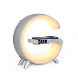 G-Shaped LED Lamp with Bluetooth Speaker & Wireless Charger