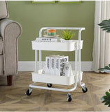 Simple Kitchen Organizer Shelf 3 Tier Living Room Storage Trolley Cart