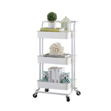 Simple Kitchen Organizer Shelf 3 Tier Living Room Storage Trolley Cart