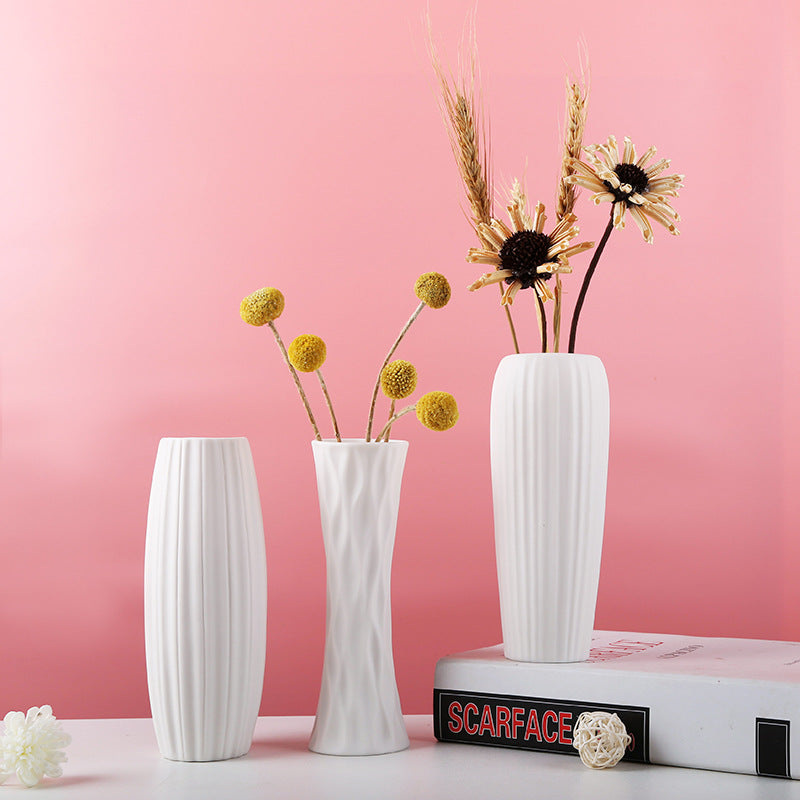 White Vase for Living Room – Handmade Polished Ceramic – Splendas