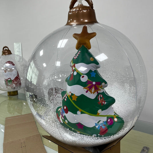 Inflatable Christmas Balls Hanging Crafts Outdoor Holiday Decorations for Home