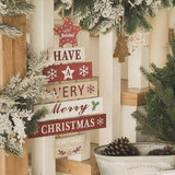 Christmas Wooden Wall Decorations English Blessing Listing