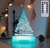acrylic led christmas tree