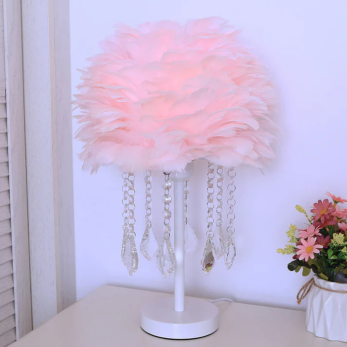 Feather Table Lamp