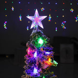 Christmas Tree Top Star LED Light Colourful Glowing Star Christmas Decorations for Home Bedroom Party LED Lamp Decoration
