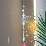 Christmas Multi-Color Snowflake Crystal Sun Catcher Christmas Decorations