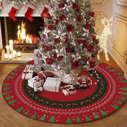 Christmas Tree Skirt Carpet Floor Mat Door Mat For Living Room Decorative