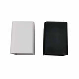 Bedroom bedside square LED wall lamp white and black color comparison
