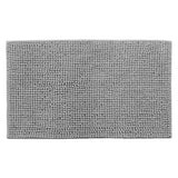 Small 40x60cm chenille mat placed in front of a bathroom sink for a size reference