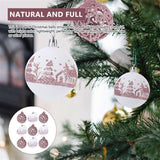 Christmas balls set in silver color