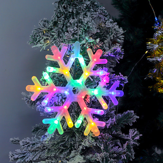 Christmas LED snowflake modeling light multicolor glow holiday decoration