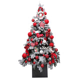 Christmas tree color options red beige grey pink