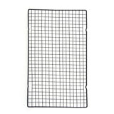 Side view of cake cooling rack showing wire grid height