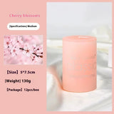 Cylindrical Aromatherapy Scented Candle Smokeless Colorful Pillar Candle for Home Decor