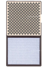 Disinfecting shoe sole cleaning mat top view with tray and microfiber surface