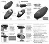 Compact size of electric can opener showing portable design