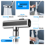 Splash proof kitchen faucet nozzle preventing water splashing