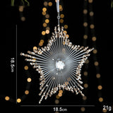 Transparent Christmas Decor Sequins Acrylic Pendant Elegant Hanging Ornaments
