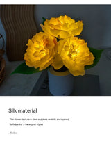 Peony Flower Night Lamp Ambient Light for Bedroom & Home Decoration