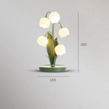 French style flower atmosphere lamp white PC lampshade close up detail
