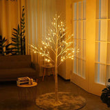 led birch tree