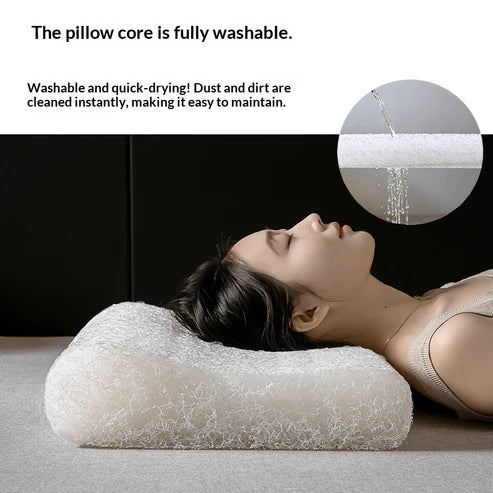 Machine washable 6D fiber pillow lifestyle bedroom