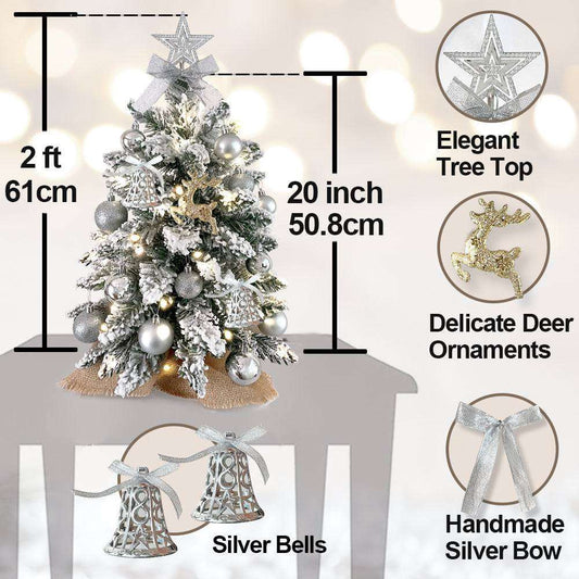 Mini Christmas tree as tabletop holiday decoration