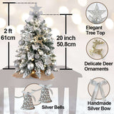 Mini Christmas tree as tabletop holiday decoration