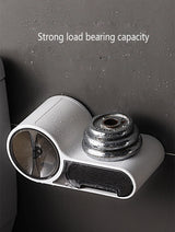 Close-up of the smooth waterproof ABS plastic surface of the no drill toilet paper holder