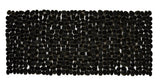 Close-up of the raised pebble pattern on the surface of the PVC non slip bathroom mat