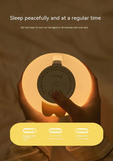 Rechargeable cute duck LED night lamp low gear night mode soft glow display