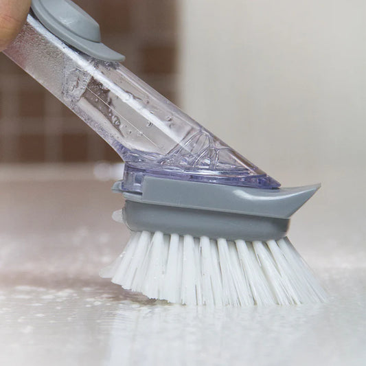 Removable brush head and sponge attachments close up