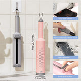 Rotatable self squeezing mop with hook stand accessory