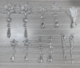Full set of snow ceiling decorations displayed