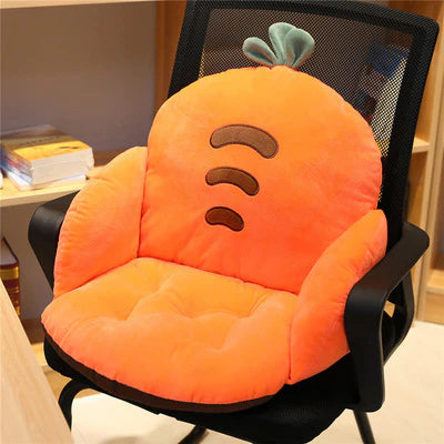 Splendas cute cartoon carrot novelty plush chair cushion seat pad display