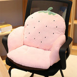 Splendas cute cartoon strawberry plush chair cushion seat pad styled on desk chair