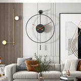 Simple Stylish Wall Clock In Living Room For Decoration