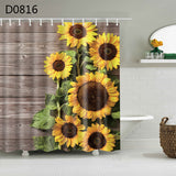 Narrow 35x71 inch thick shower curtain hanging cleanly in a compact shower stall
